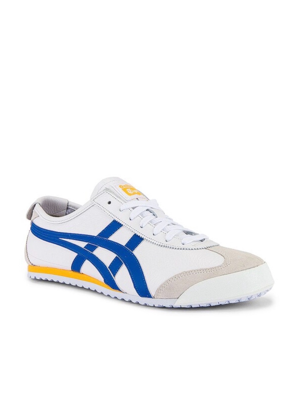 Onitsuka Tiger by Asics White Blue Yellow Low-Top Sneaker